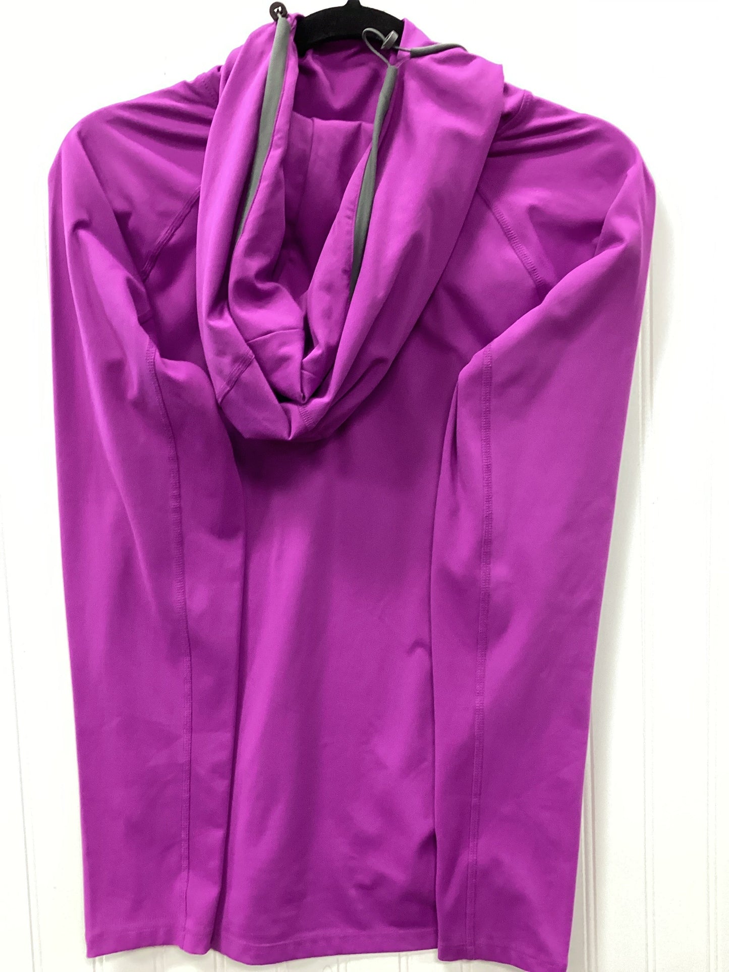 Athletic Top Ls Hoodie By Fila In Purple, Size:L