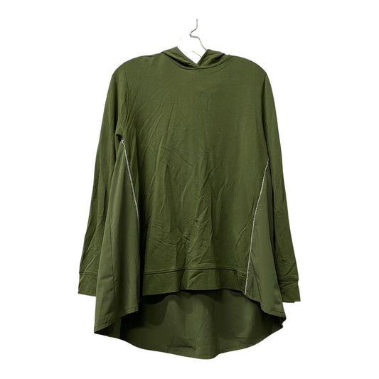 Athletic Sweatshirt Hoodie By Zenergy By Chicos In Green, Size:Xl