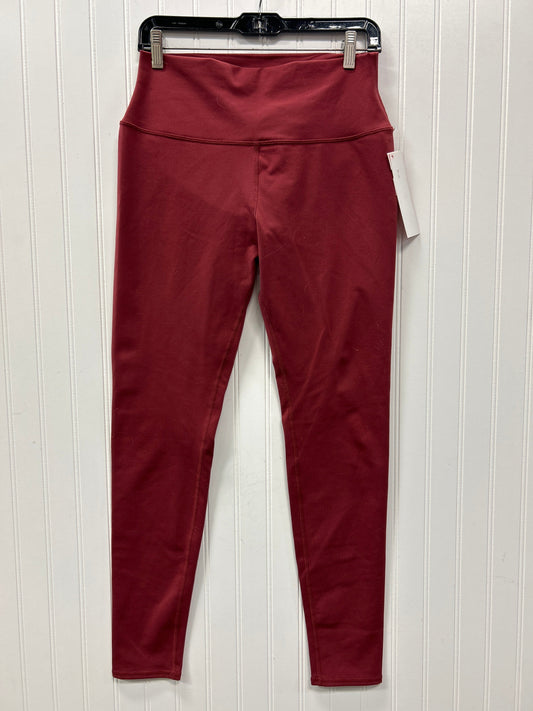Athletic Leggings By Alo In Red, Size:L