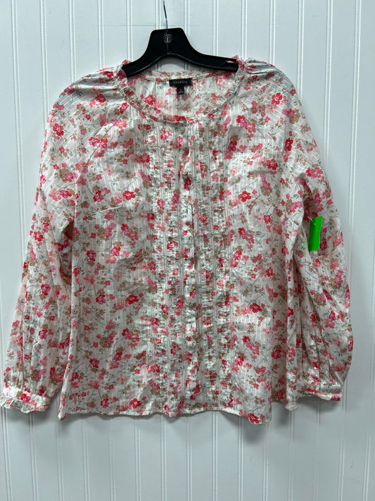 Top Ls By Talbots In Cream & Pink, Size:S