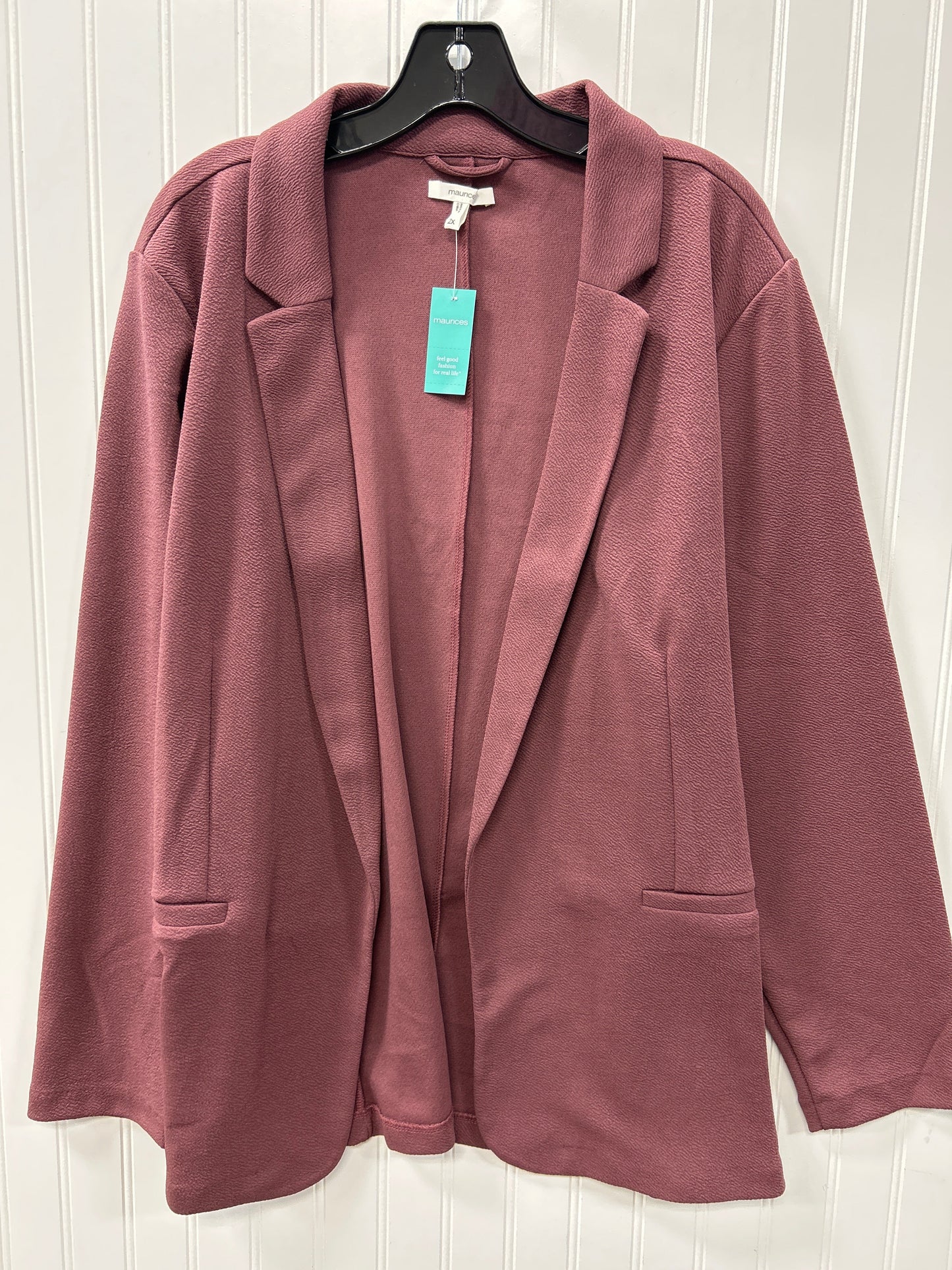 Blazer By Maurices In Red, Size:2X