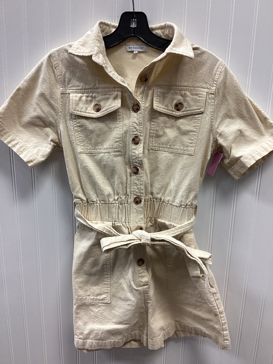 Romper By Crescent Drive In Cream, Size:S