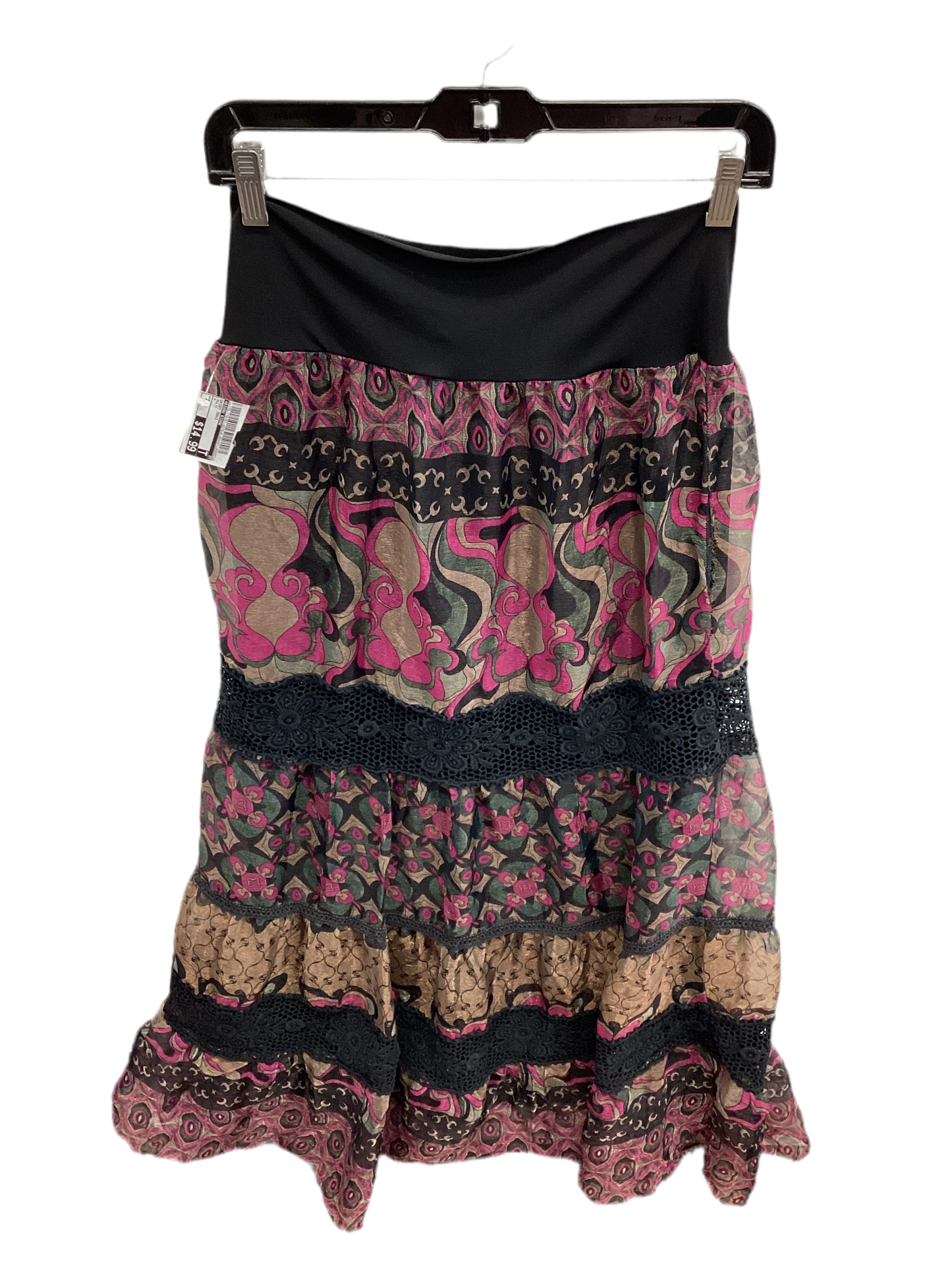 Skirt Maxi By Bisou Bisou In Multi, Size:M