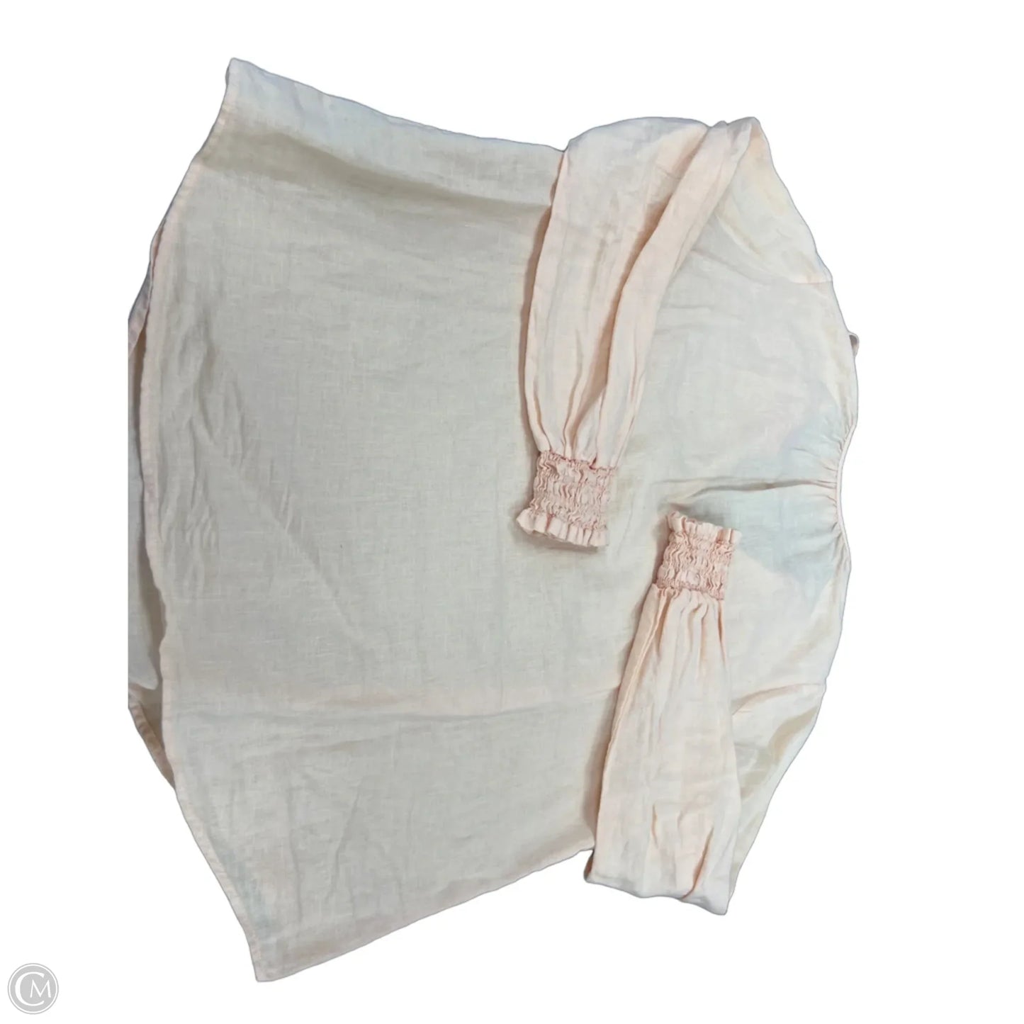 Top Long Sleeve By Cloth & Stone In Peach, Size: L