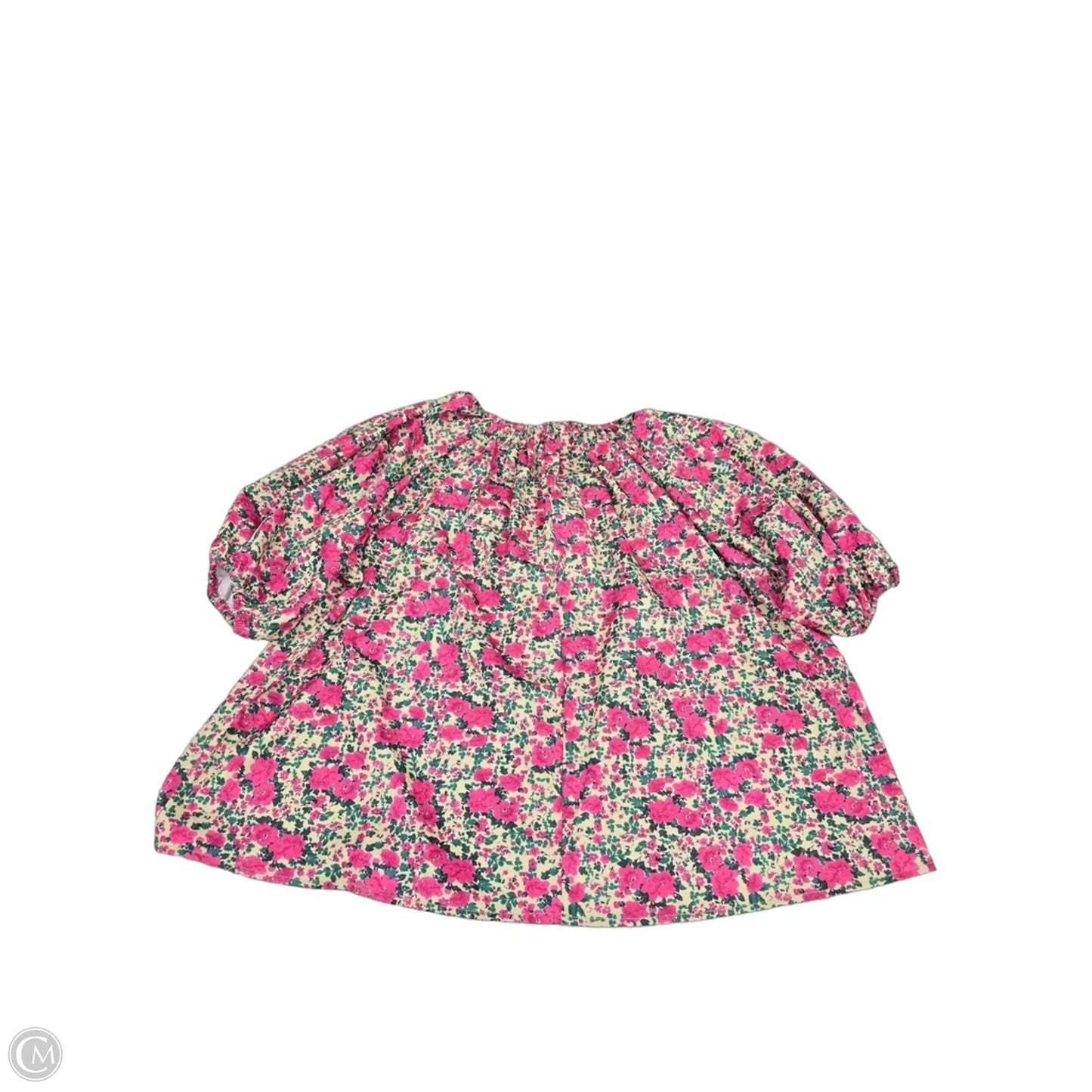 Top Short Sleeve By Cmf In Floral Print, Size: M