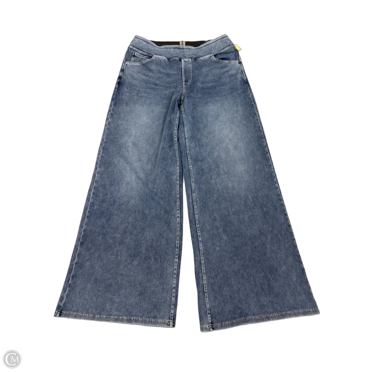 Jeans Flared By Cmf In Blue Denim, Size: 14