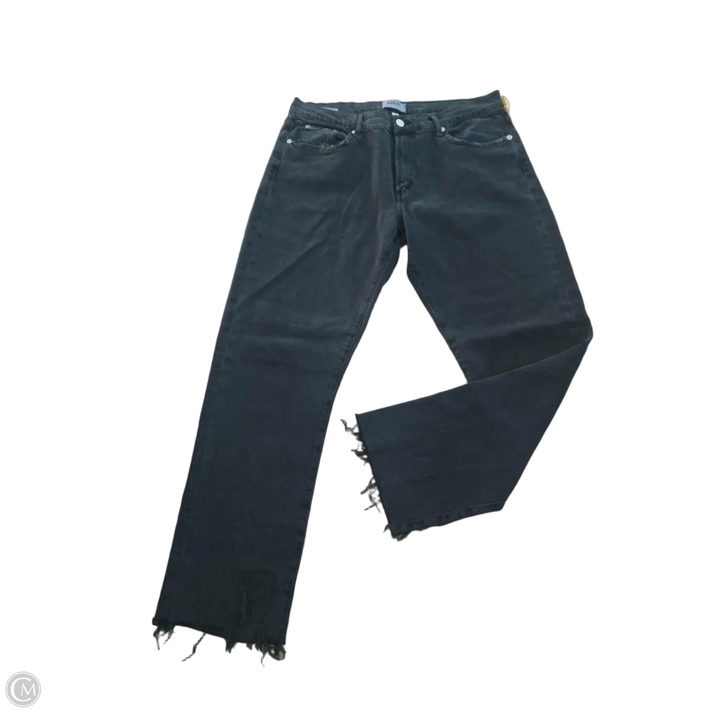 Jeans Straight By Agolde In Black, Size: 12