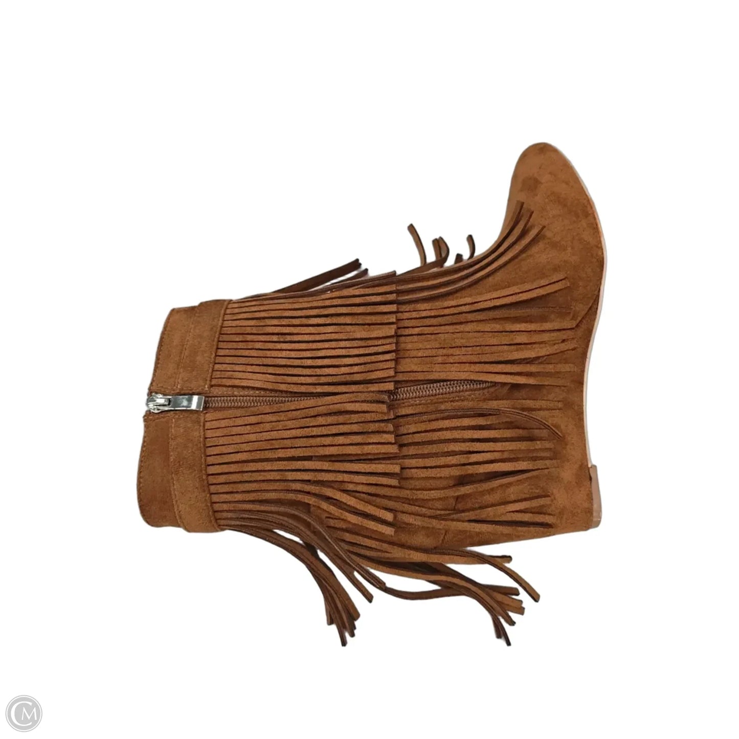 Boots Ankle Heels By Wild Diva In Brown, Size: 8