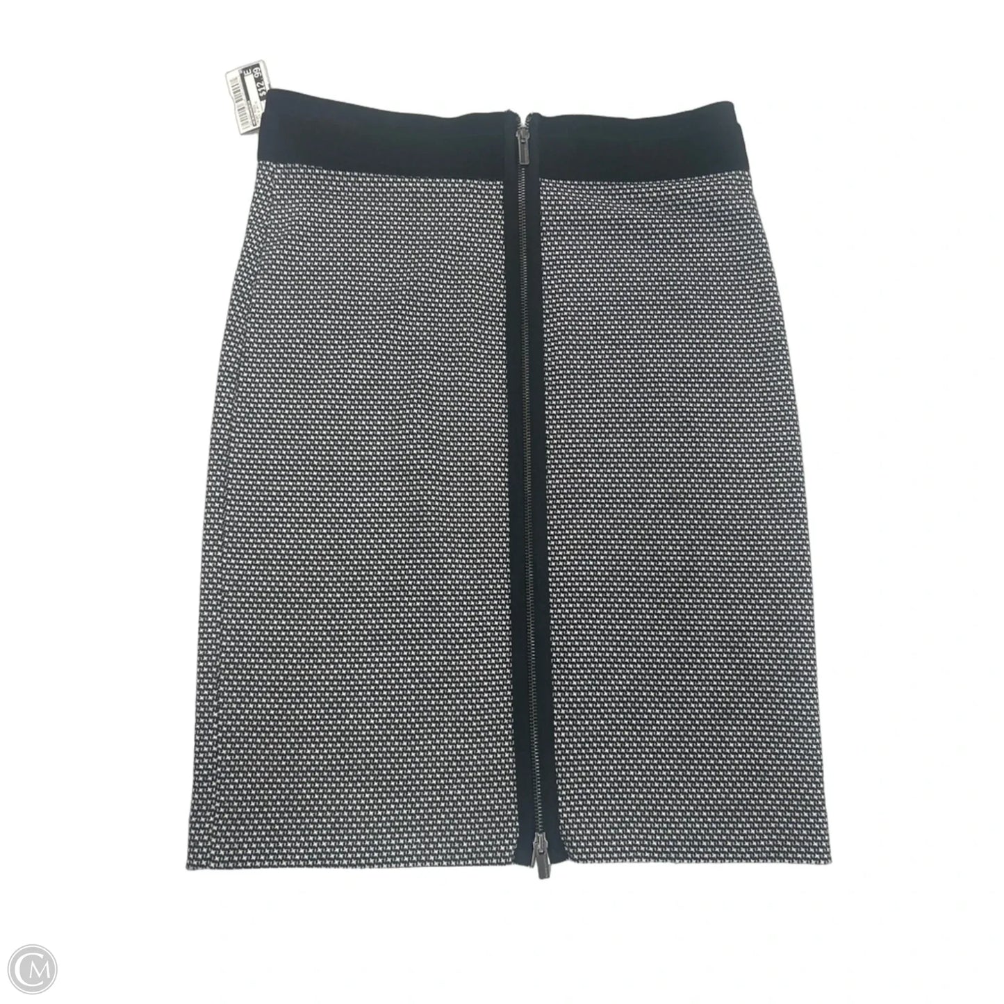 Skirt Midi By Bcbgmaxazria In Black & White, Size: M