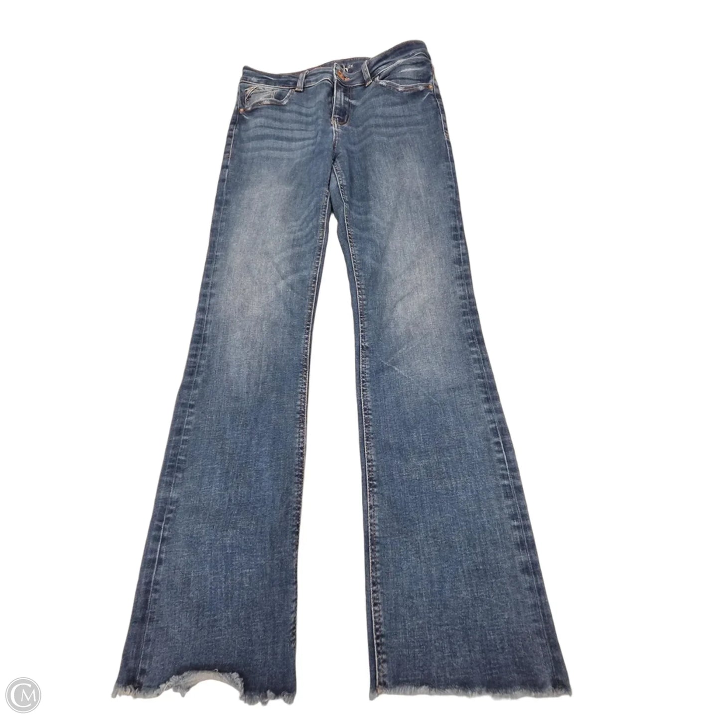 Jeans Flared By Edgely In Blue Denim, Size: 10
