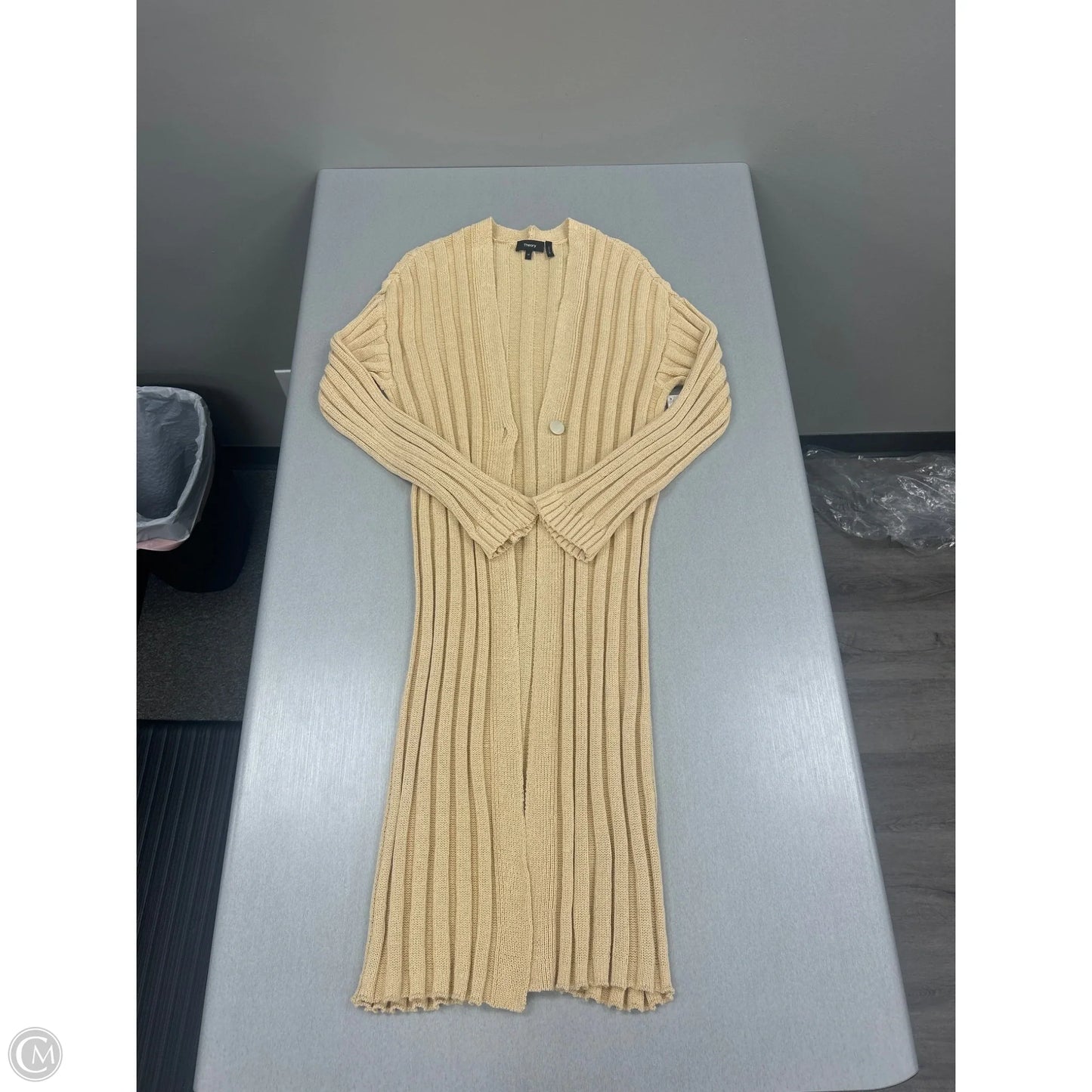 Cardigan By Theory In Gold, Size: M