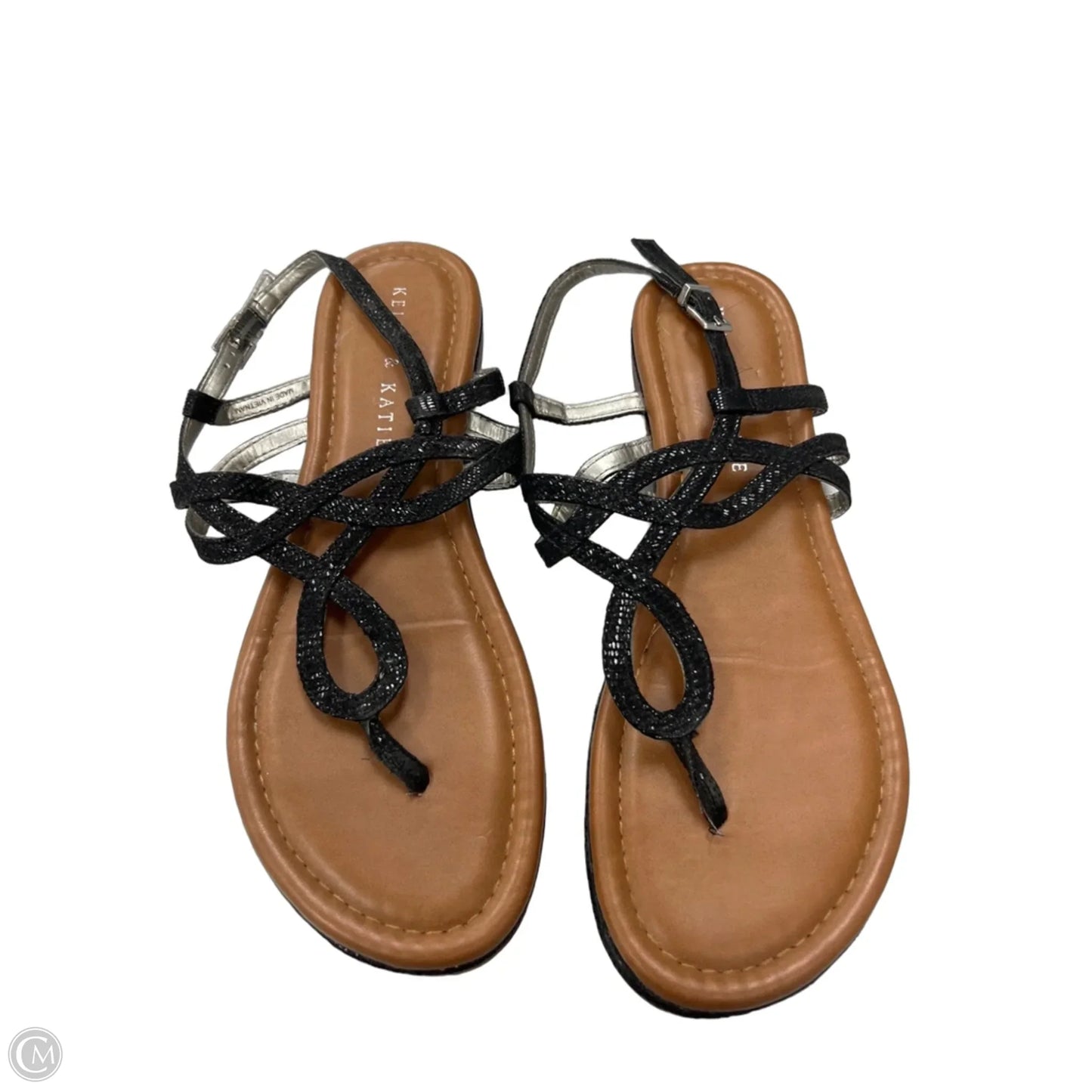 Sandals Flats By Kelly And Katie In Black, Size: 7