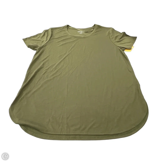 Top Short Sleeve Basic By Joe Fresh In Green, Size: L