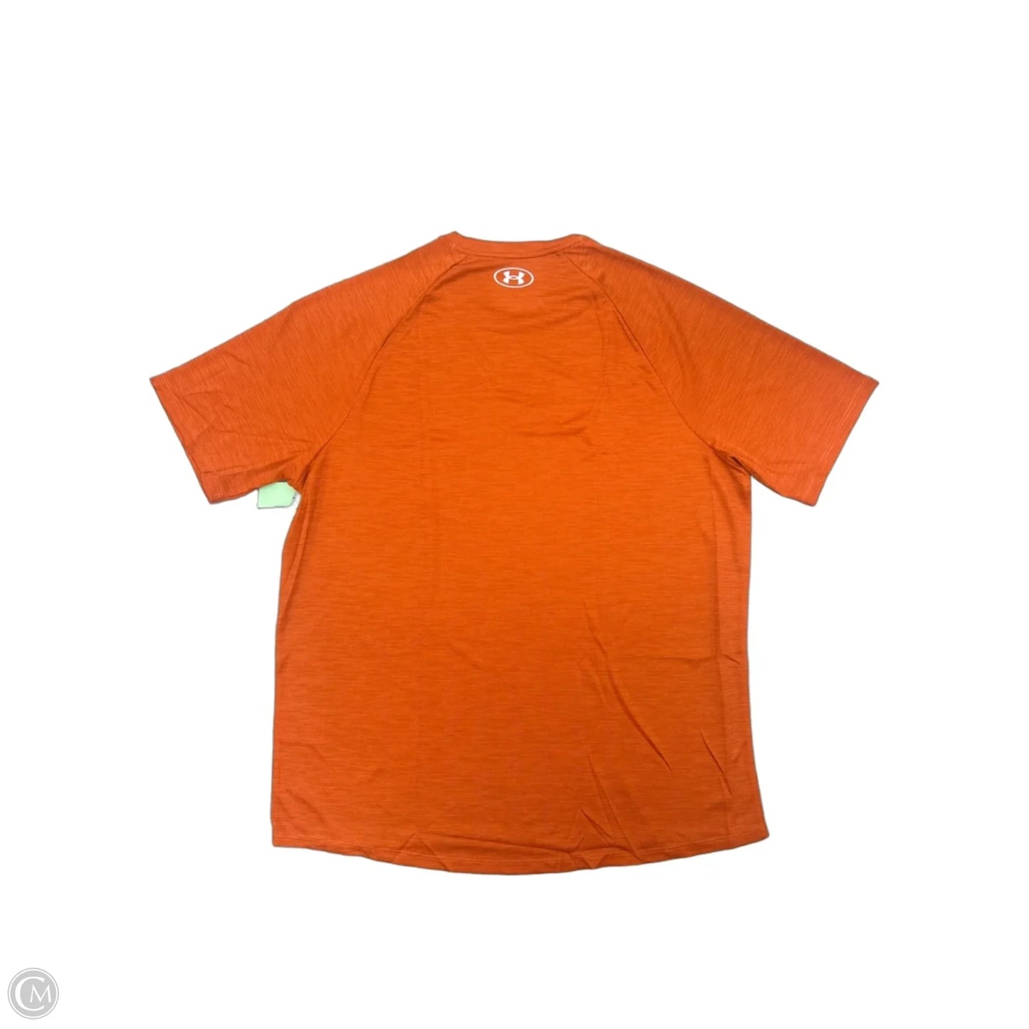 Athletic Top Long Sleeve Crewneck By Under Armour In Orange, Size: Xl