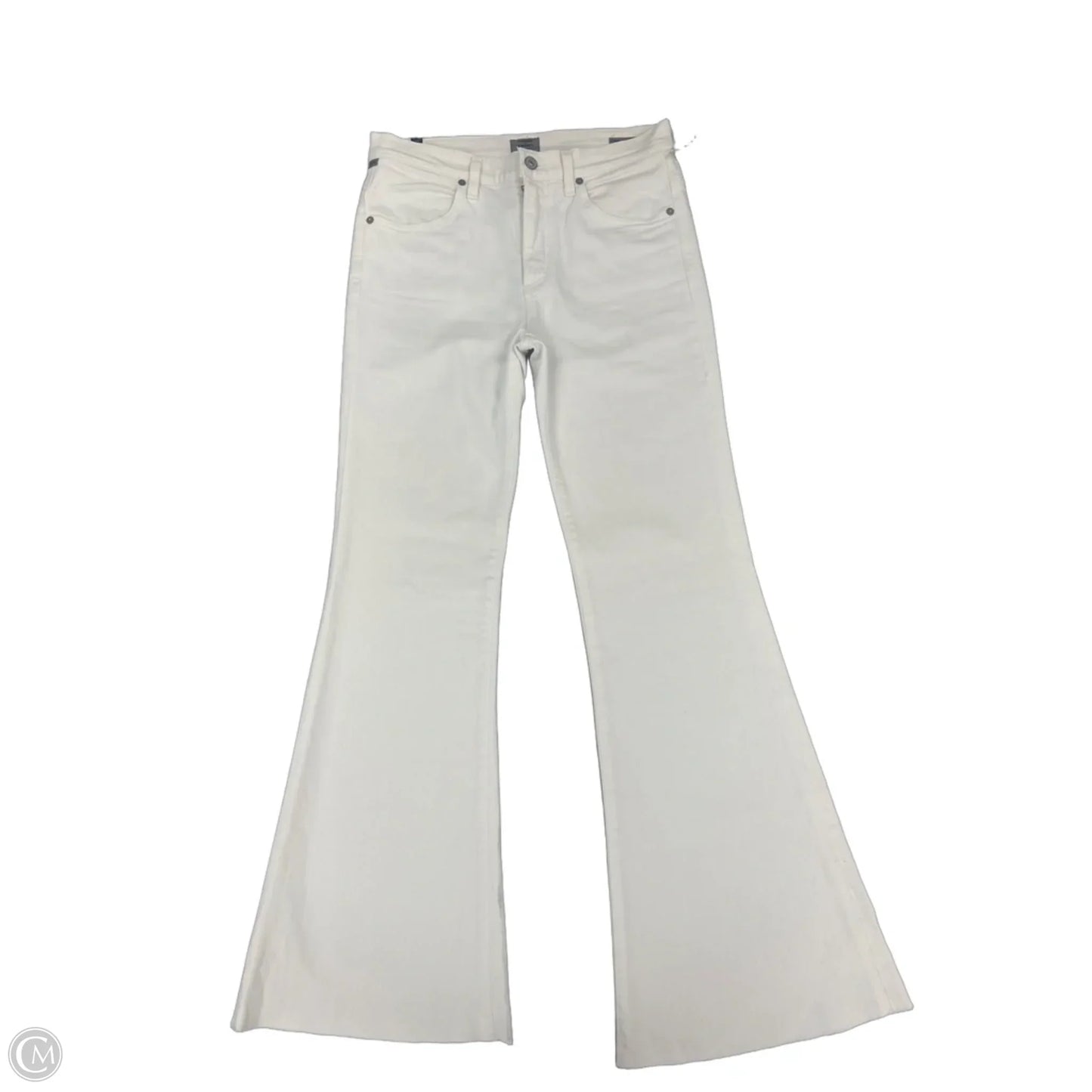 Jeans Flared By Citizens Of Humanity In White Denim, Size: 8
