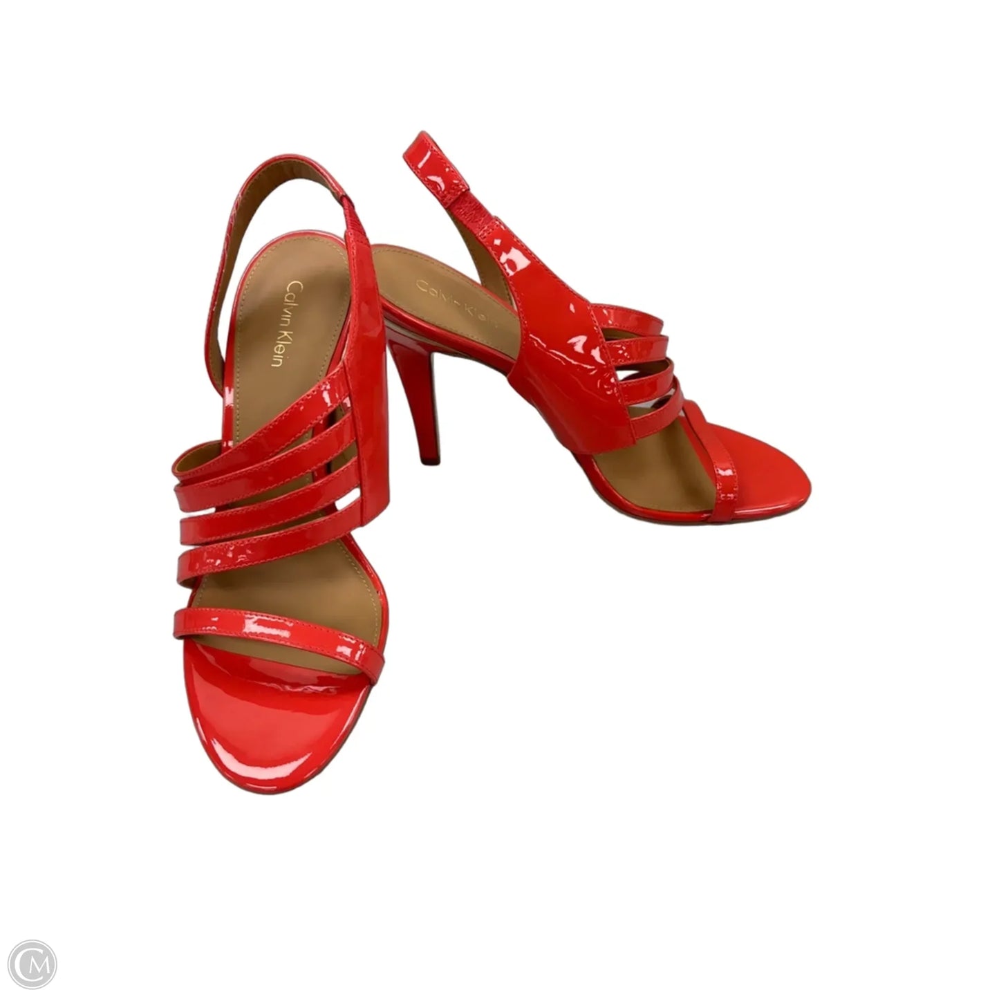 Shoes Heels Stiletto By Calvin Klein In Coral, Size: 9