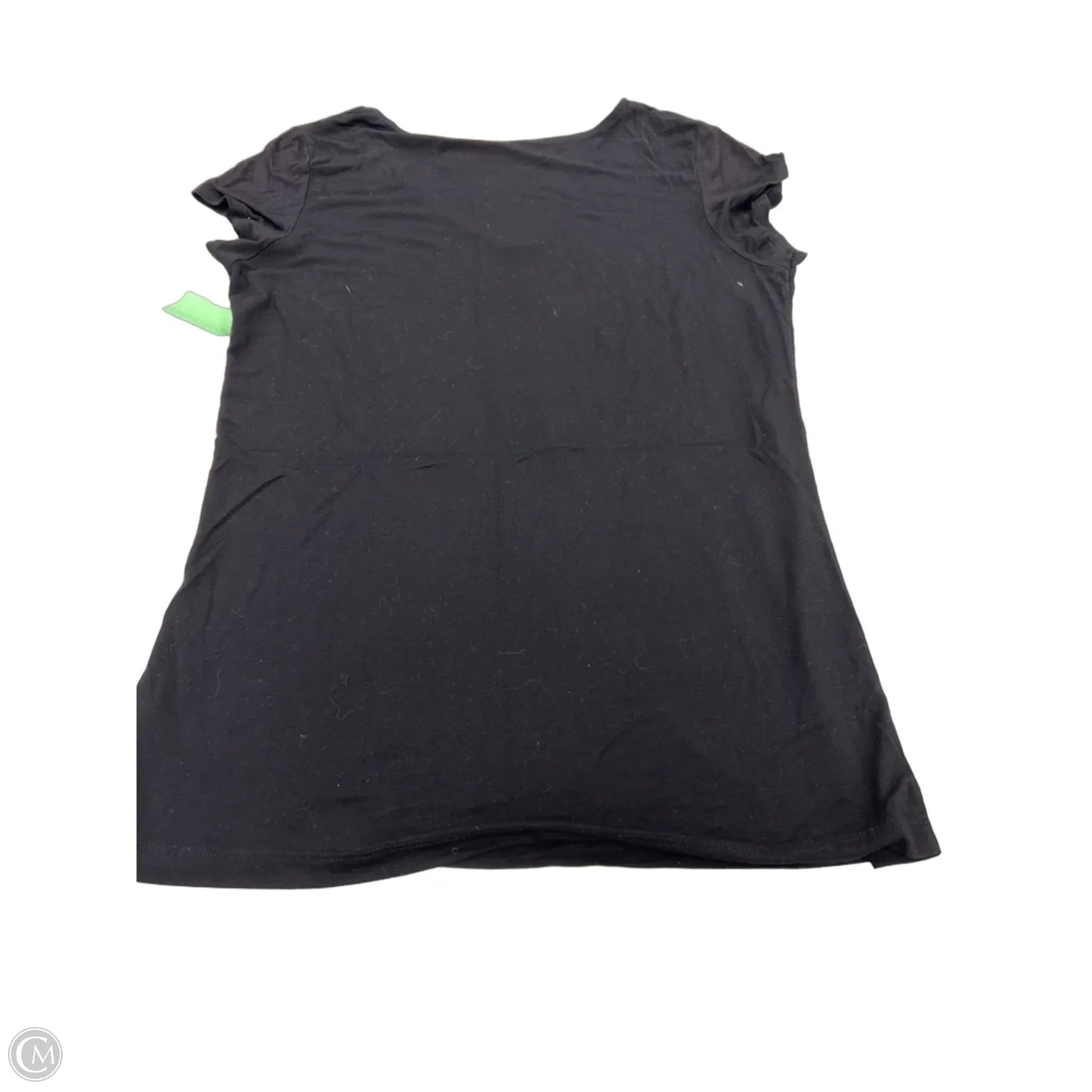 Top Short Sleeve Basic By Tahari In Black, Size: M
