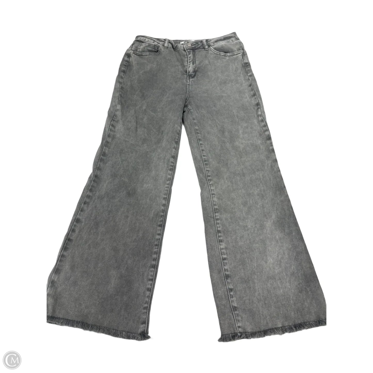 Jeans Straight By Zenana In Grey, Size: 8