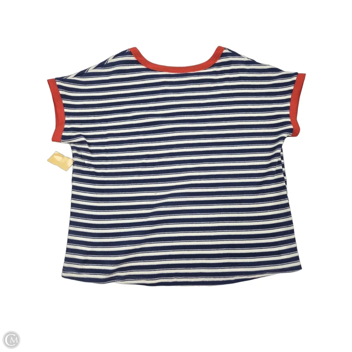 Top Short Sleeve By Staccato In Striped Pattern, Size: Xl