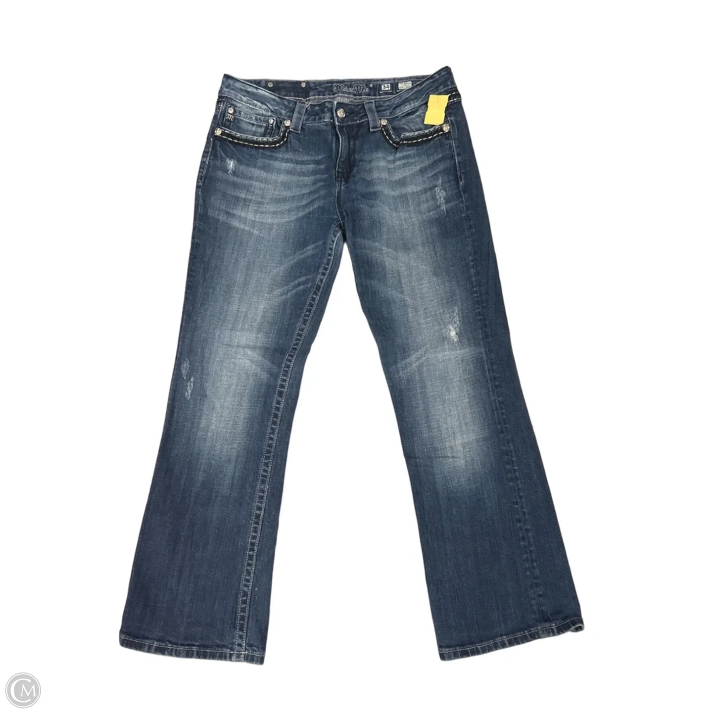 Jeans Boot Cut By Miss Me In Blue Denim, Size: 16