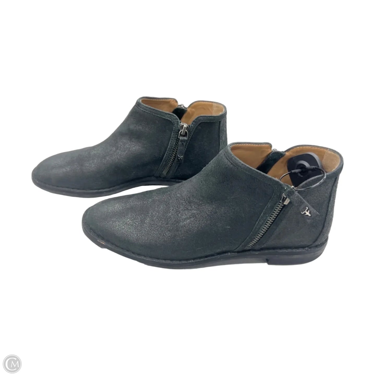 Boots Ankle Flats By Track In Black, Size: 9.5