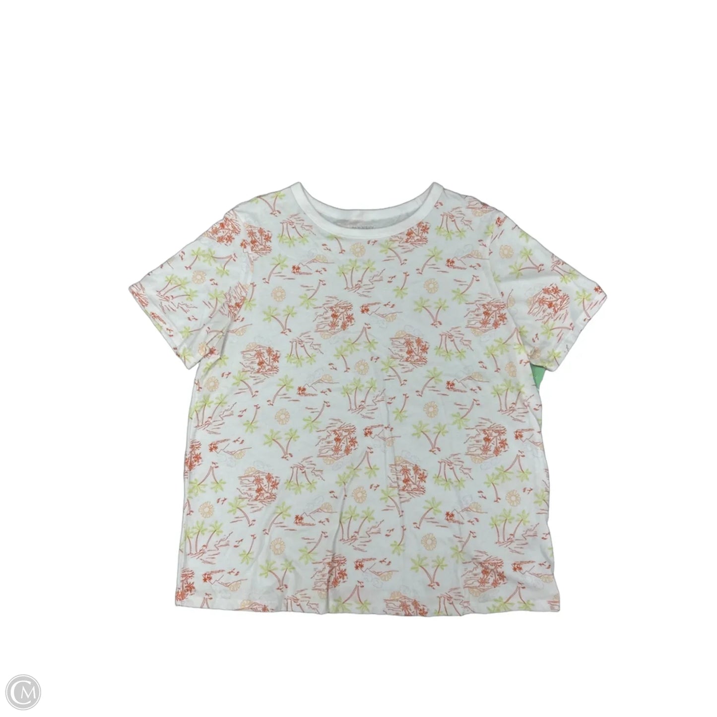 Top Short Sleeve Basic By Old Navy In White, Size: L