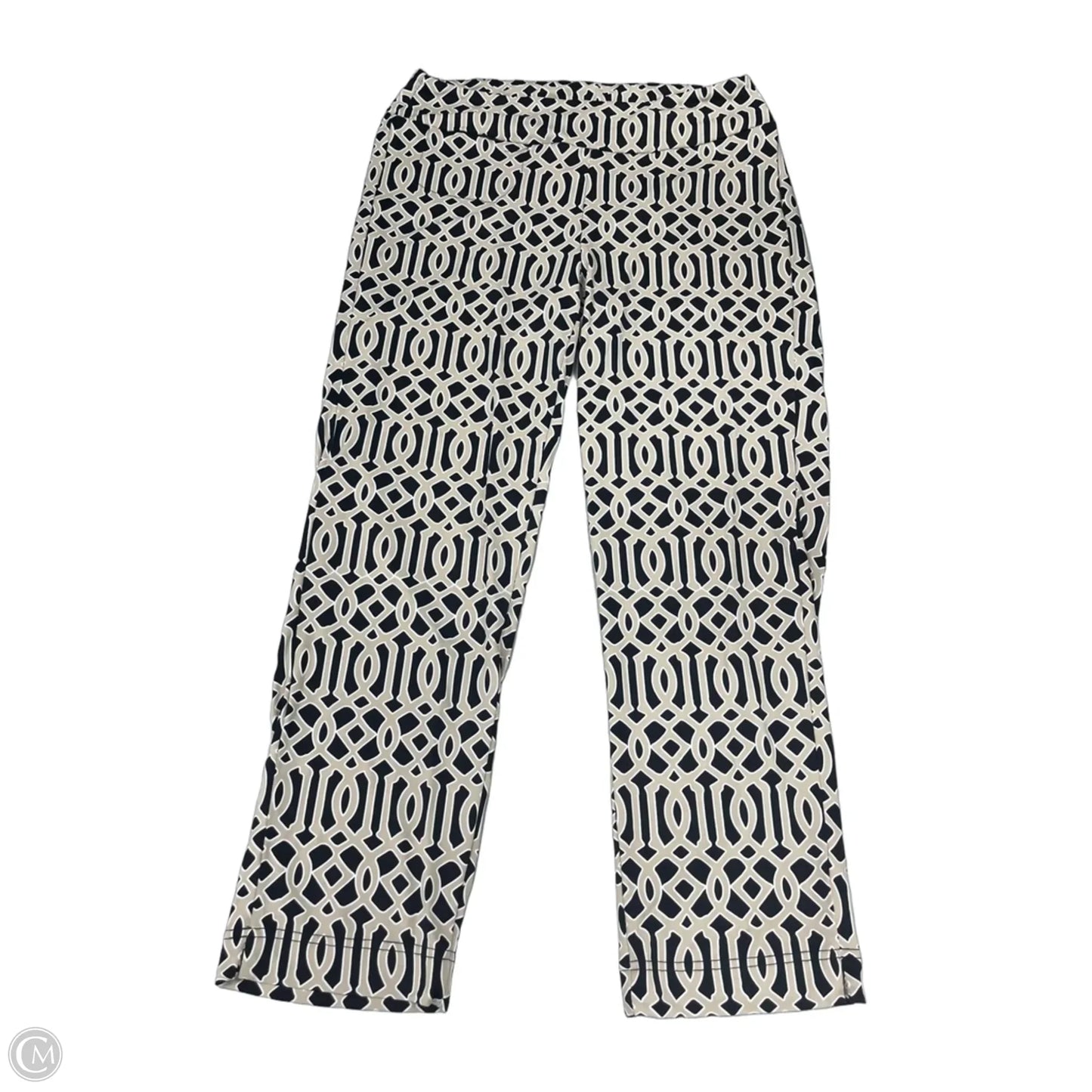 Pants Lounge By Lulu B In Black & Tan, Size: S