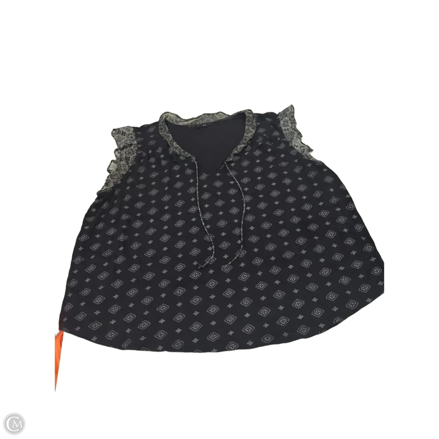 Top Short Sleeve By Lucky Brand In Black, Size: 3x