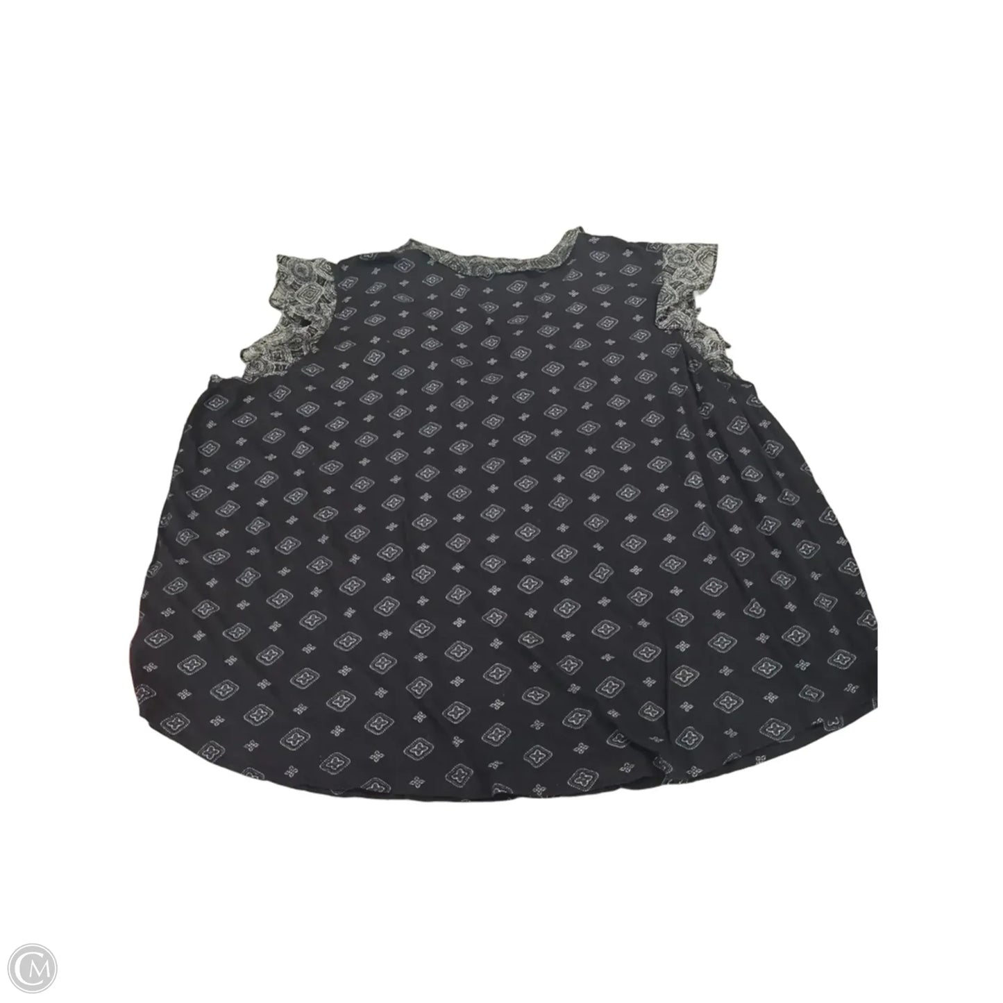 Top Short Sleeve By Lucky Brand In Black, Size: 3x