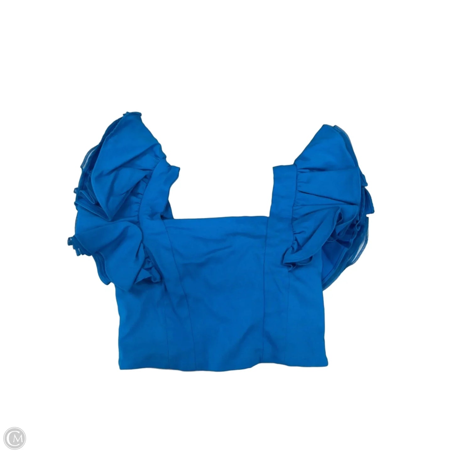 Top Short Sleeve By Do + Be In Blue, Size: S