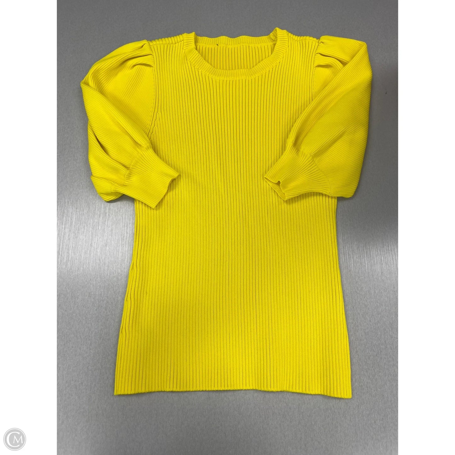 Top Short Sleeve By Cmc In Yellow, Size: S