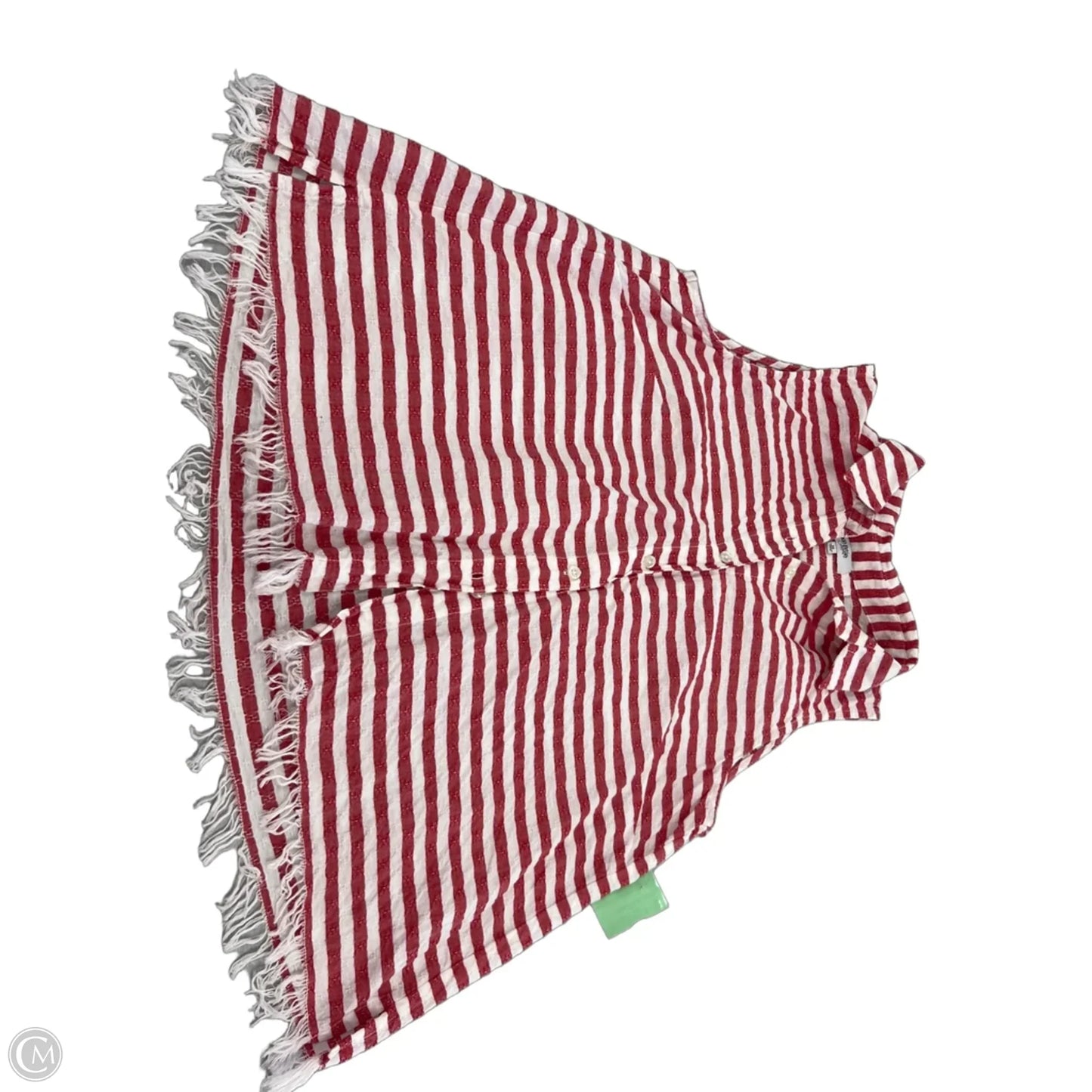 Tank Top By Kensie In Red & White, Size: M