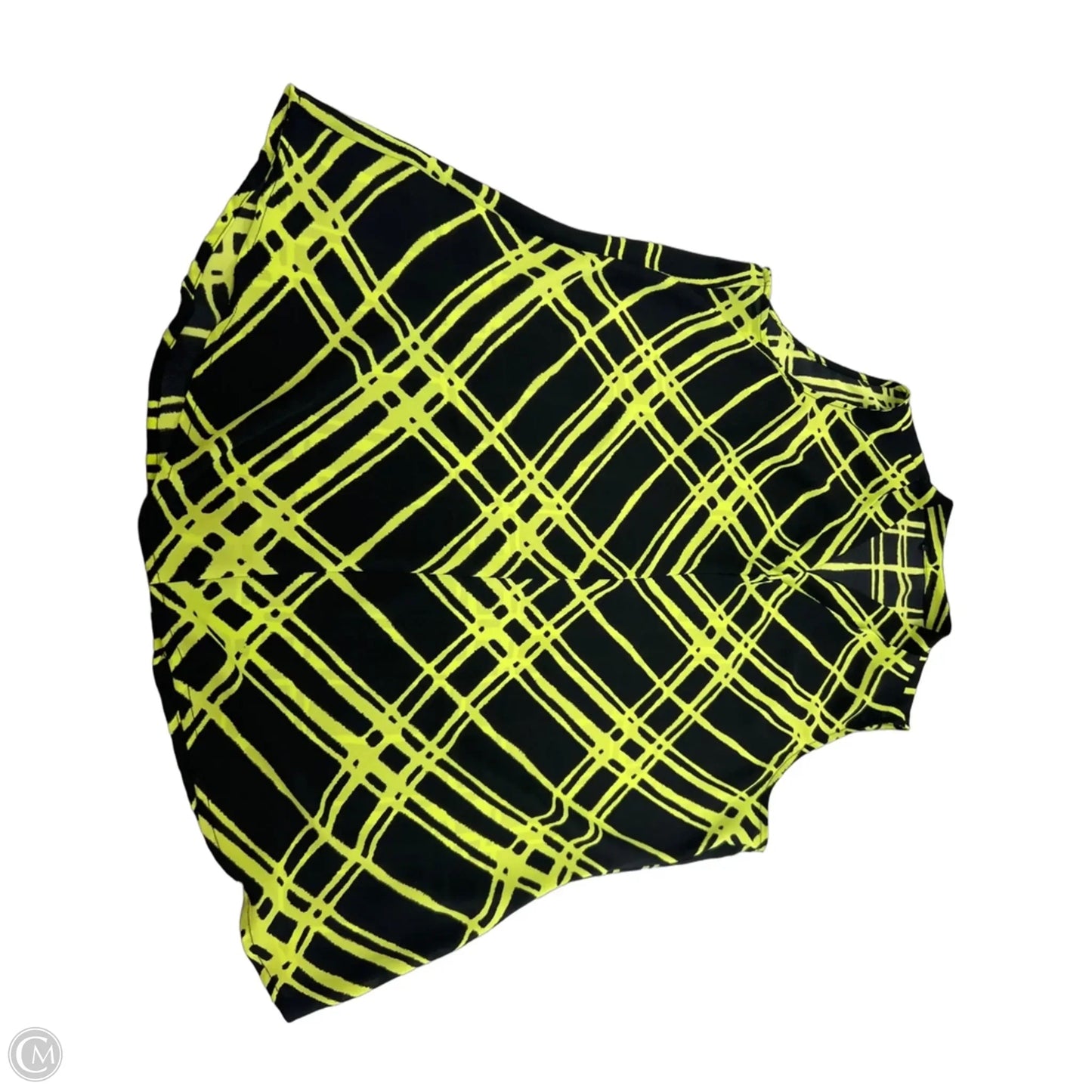 Tank Top By Cmf In Black & Yellow, Size: L