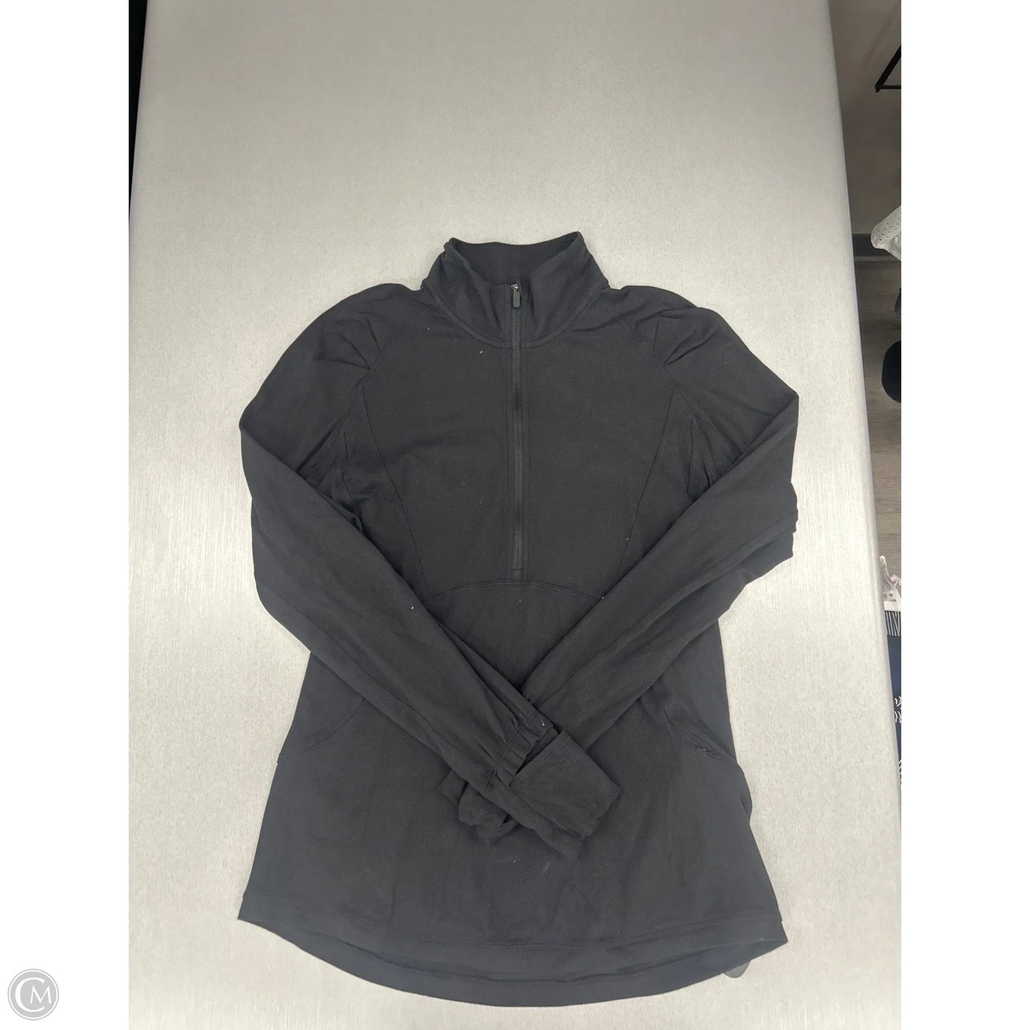 Athletic Jacket By Lululemon In Black, Size: 8