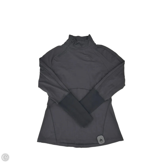 Athletic Top Long Sleeve Collar By Lululemon In Black, Size: 8