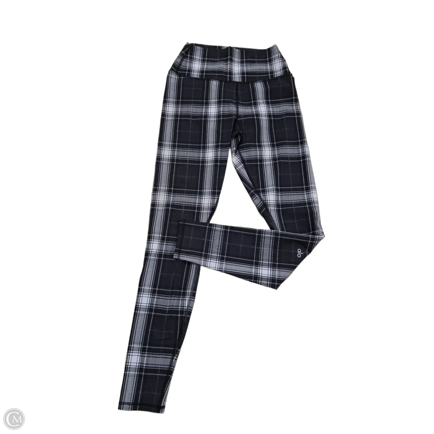 Pants Leggings By Alo In Plaid Pattern, Size: M
