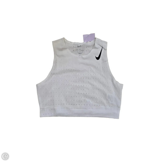 Tank Top By Nike In White, Size: M