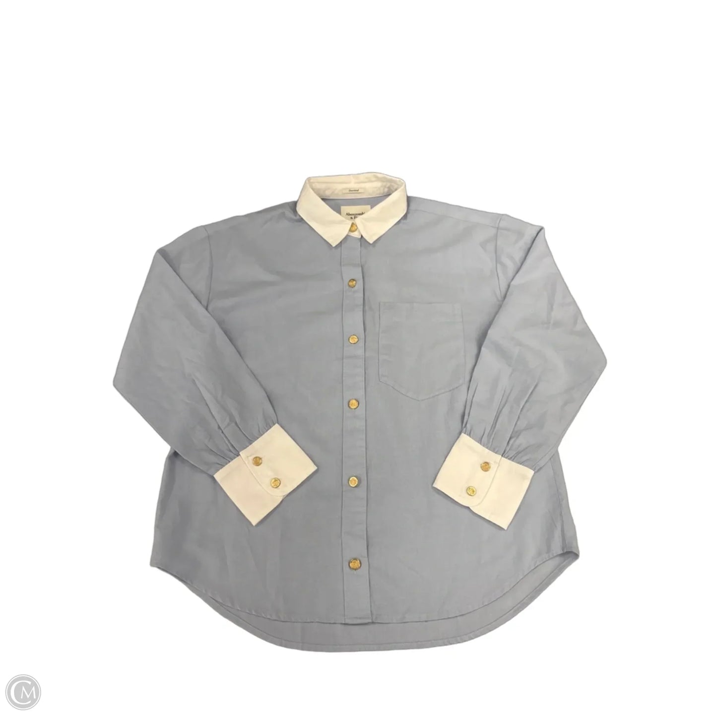 Top Long Sleeve By Abercrombie And Fitch In White, Size: L