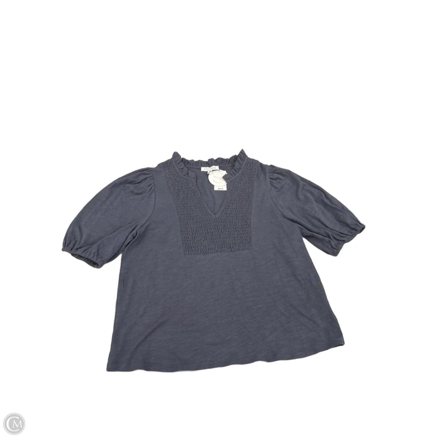 Top Short Sleeve By Cmc In Blue, Size: M
