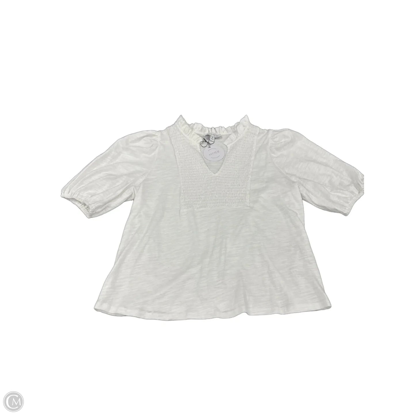 Top Short Sleeve By Cmc In White, Size: M