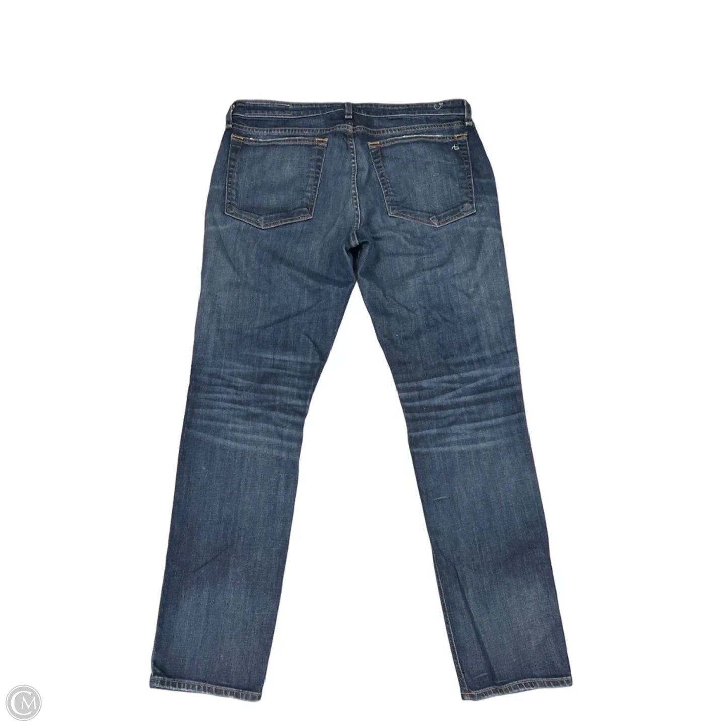 Jeans Boyfriend By Rag And Bone In Blue Denim, Size: 12
