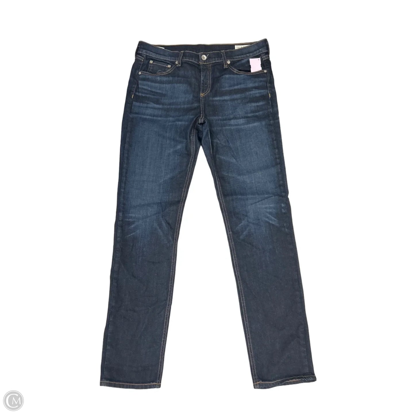 Jeans Straight By Rag And Bone In Blue Denim, Size: 8