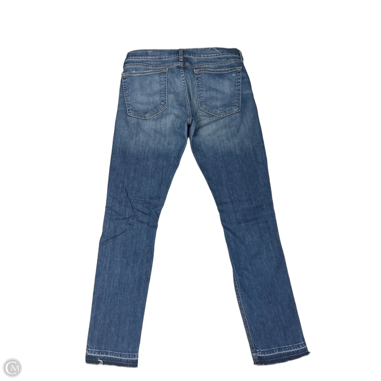 Jeans Skinny By Rag And Bone In Blue Denim, Size: 10