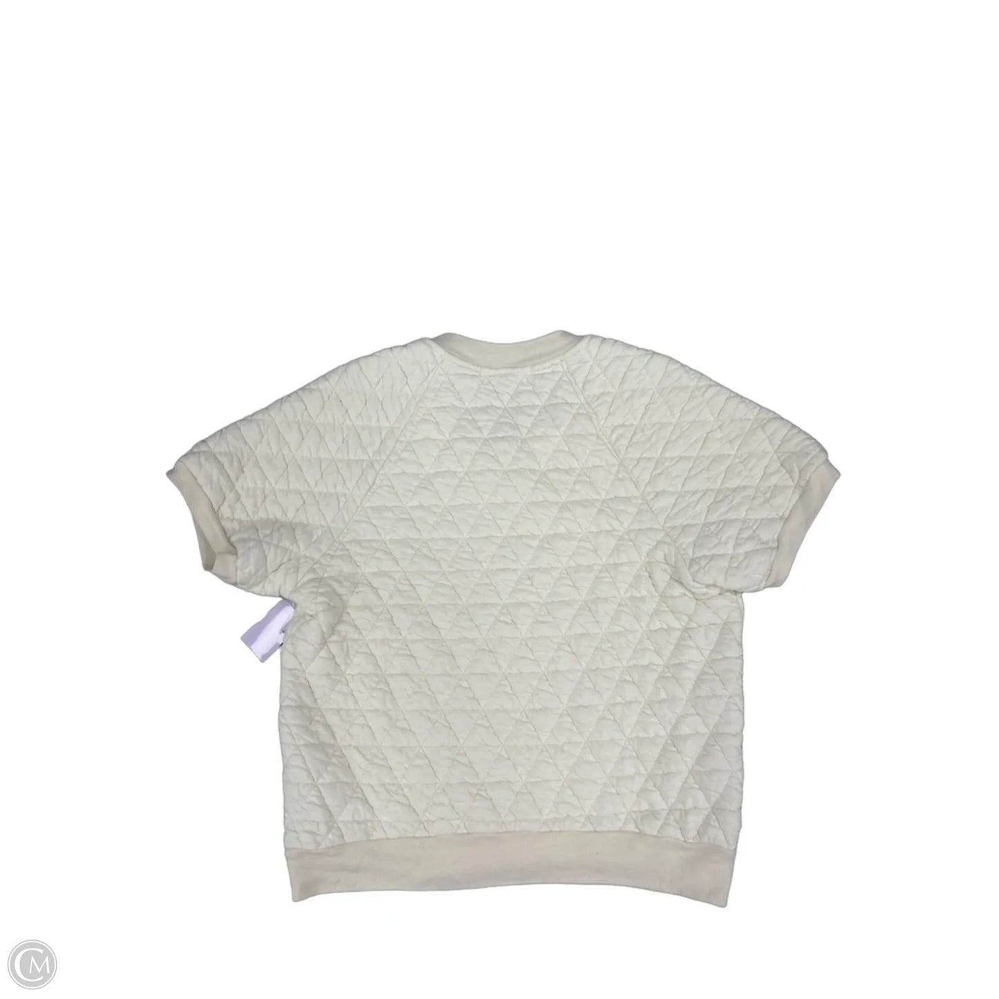 Top Short Sleeve By Stateside In Cream, Size: S