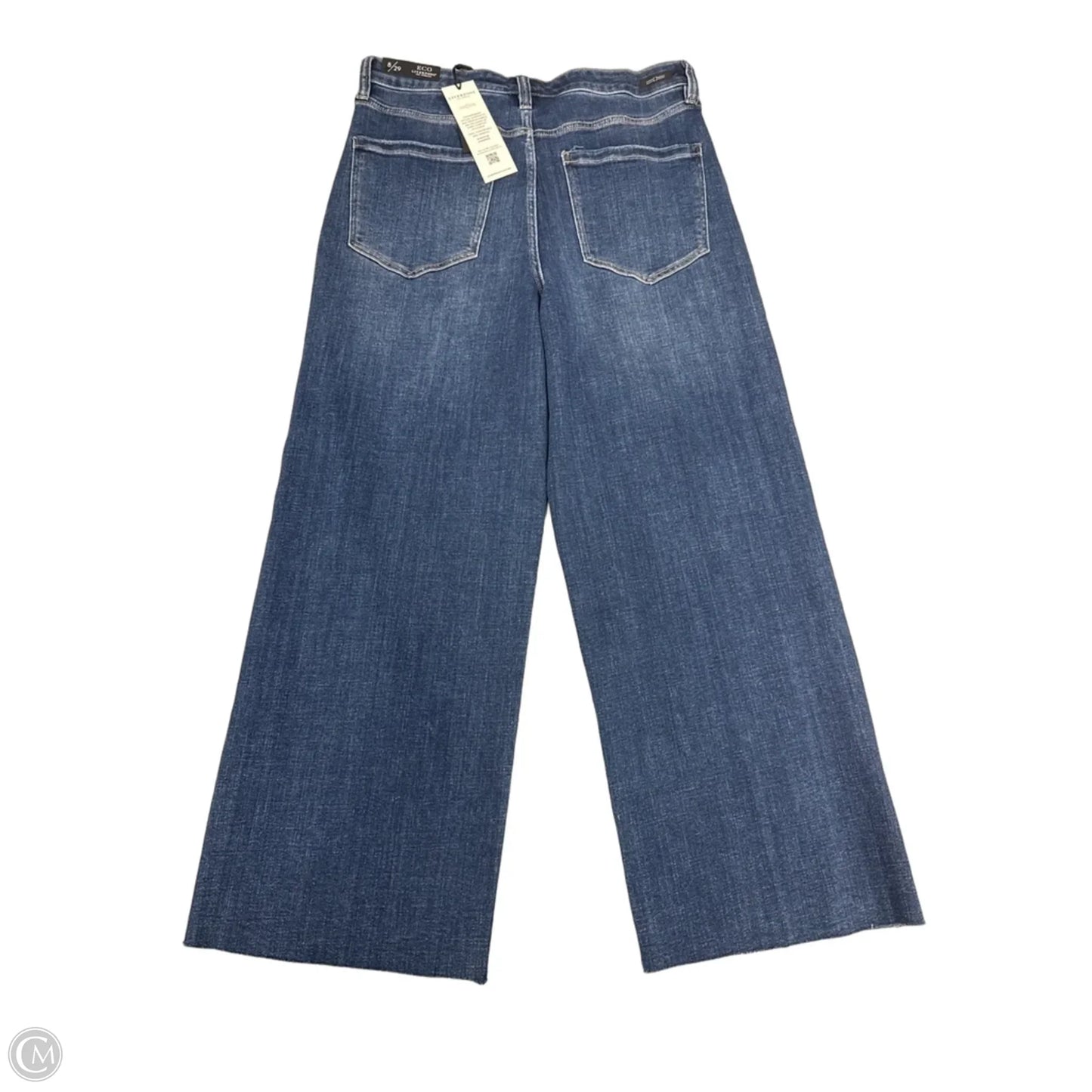 Jeans Cropped By Liverpool In Blue Denim, Size: 8