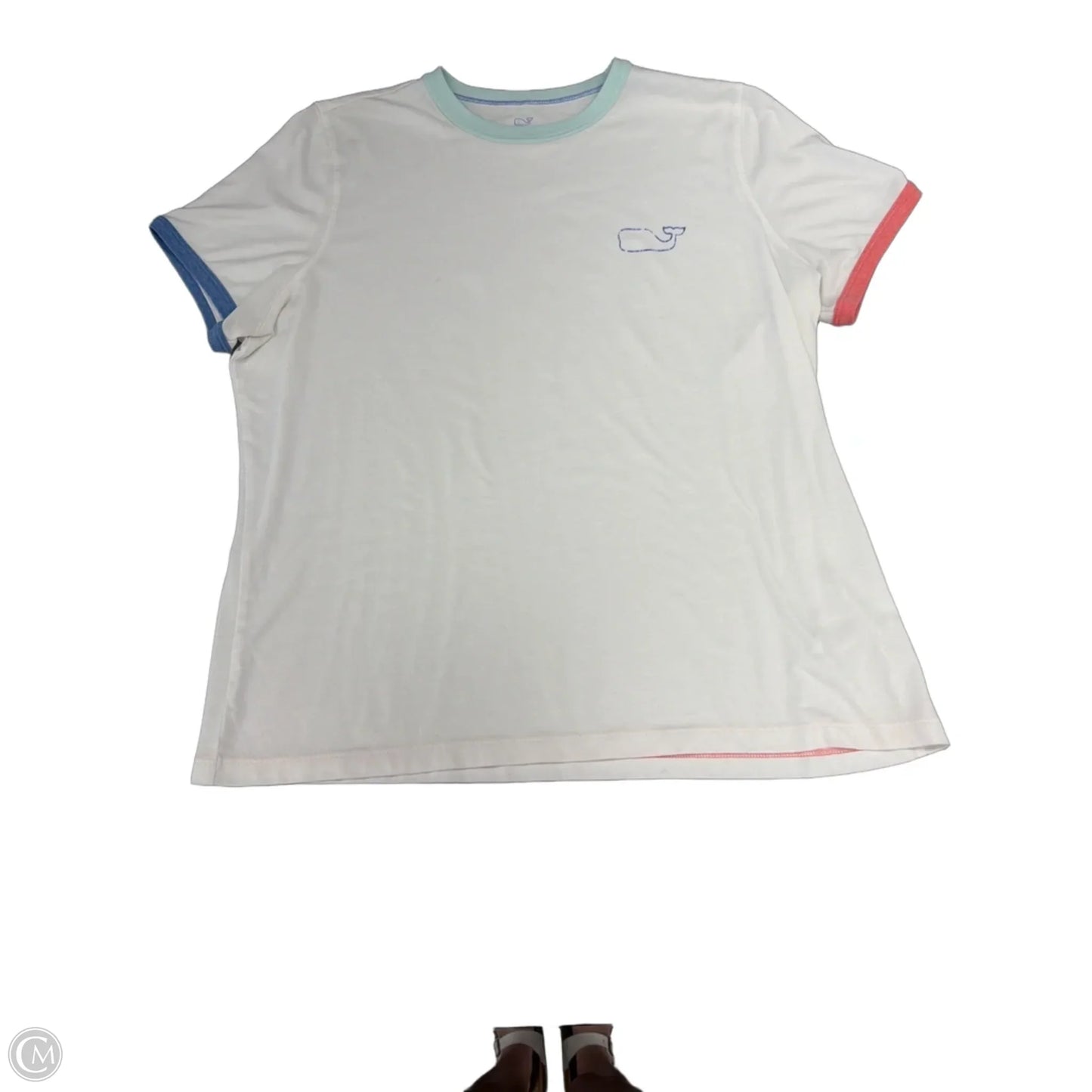 Top Short Sleeve Basic By Vineyard Vines In White, Size: Xl