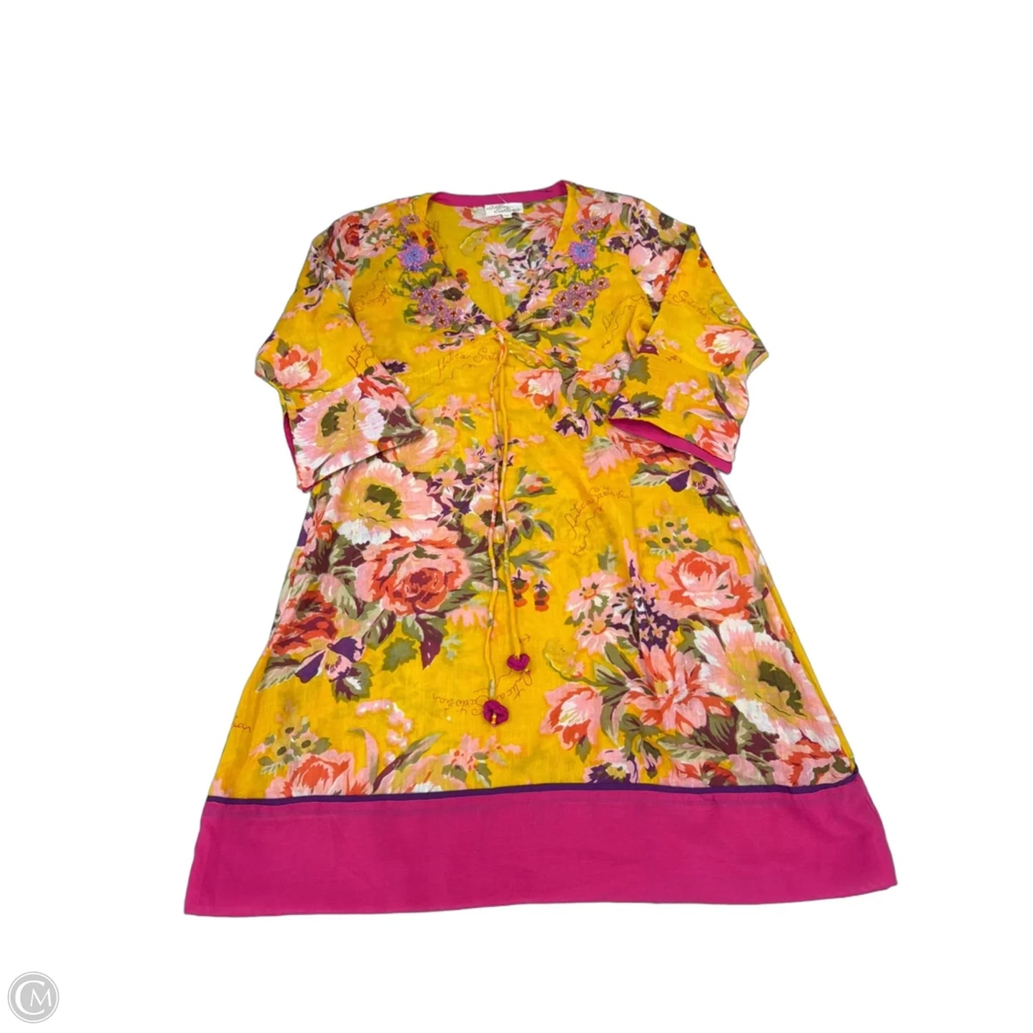 Swimwear Cover-up By Cmc In Yellow, Size: M