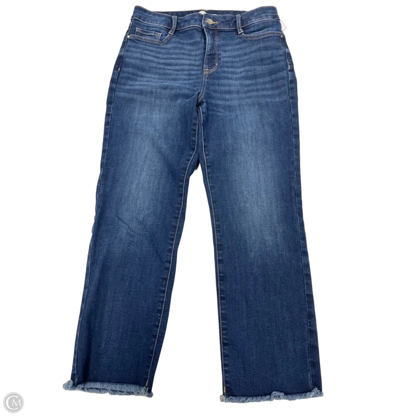 Jeans Straight By Nine West In Blue Denim, Size: 12