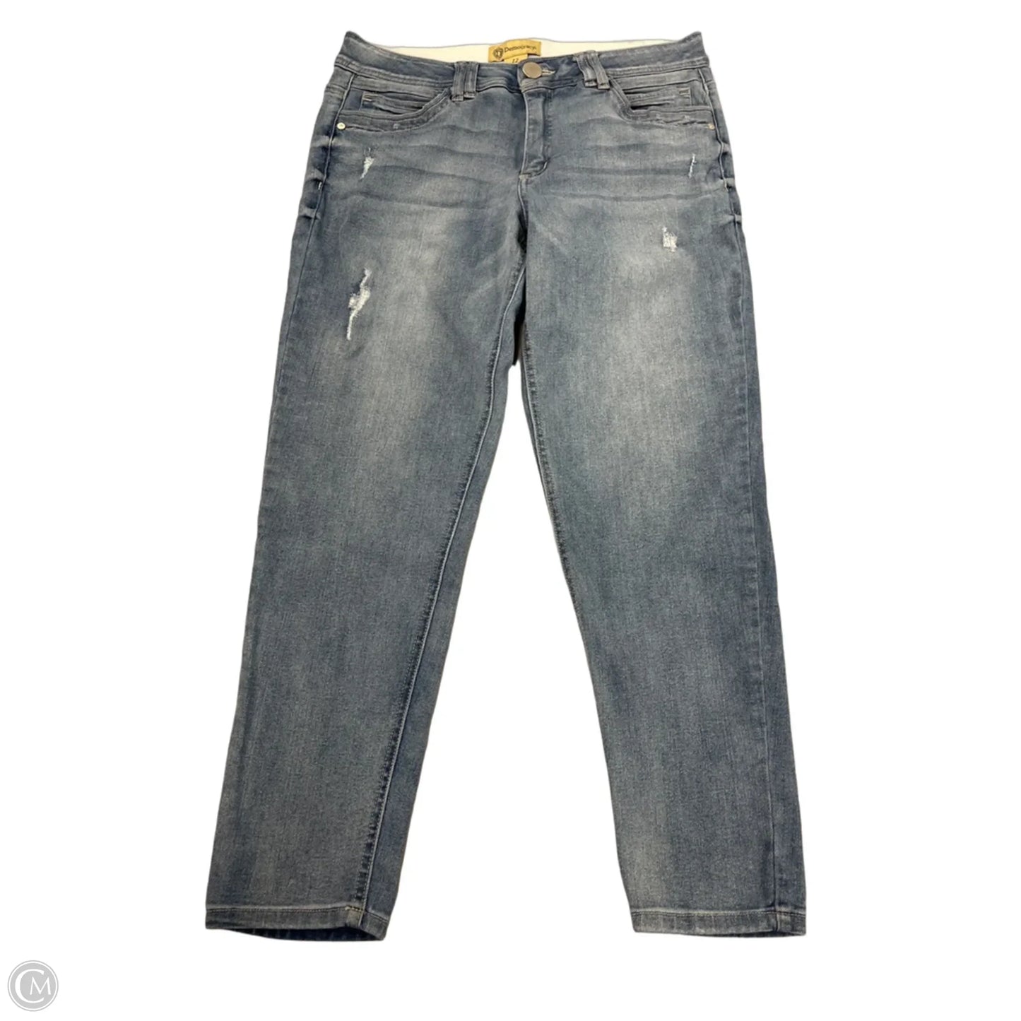 Jeans Straight By Democracy In Blue Denim, Size: 12
