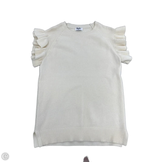 Sweater Short Sleeve By Amalfi In Cream, Size: Xl